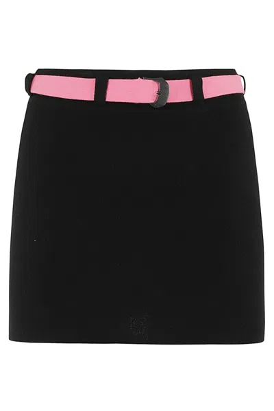 Ssheena Black Belted Mini Skirt