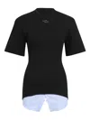Ssheena Layered T-shirt In Black