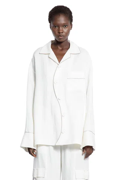 Ssheena Mirage Pijama Shirt In White