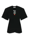 Ssheena T-shirt Mit Slogan-print In Schwarz