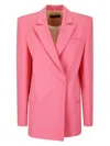 Ssheena Double-breasted Blazer In Pink