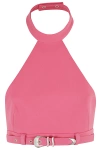 Ssheena Halterneck Buckled Top In Barbie