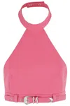 Ssheena Halterneck Buckled Top