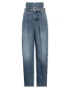 Ssheena Woman Jeans Blue Size 27 Cotton In Blue