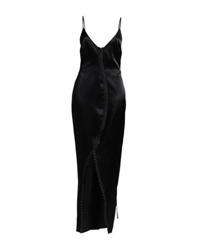 Ssheena Woman Maxi Dress Black Size 8 Triacetate, Polyethylene