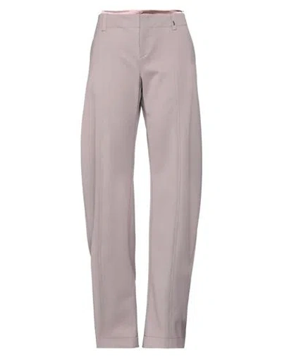 SSHEENA SSHEENA WOMAN PANTS MAUVE SIZE 8 POLYETHYLENE, VIRGIN WOOL, ELASTANE