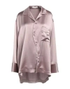 Ssheena Woman Shirt Antique Rose Size 8 Triacetate, Polyethylene In Pink