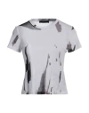 Ssheena Woman T-shirt Light Grey Size M Polyester In Grey
