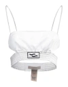 Ssheena Woman Top White Size 8 Triacetate, Polyethylene In White