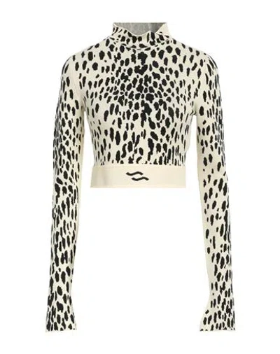 Ssheena Woman Turtleneck Ivory Size Xs Viscose, Polyester In White