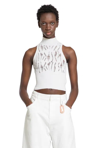 Ssheena Woman White Knitwear