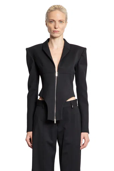 Ssheena Zip Blazer In Black