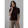 Sskein Mock Neck In Rust