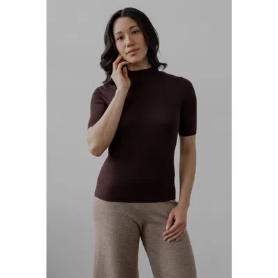 Sskein Mock Neck In Rust