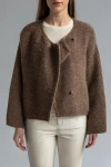 Sskein Momo Handknit Cardigan In Charcoal