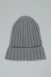 Sskein Ribbed Beanie In Gray