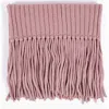 Sskein Ribbed Fringe Scarf In Cameo Pink