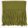 Sskein Ribbed Fringe Scarf In Moss