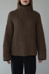 Sskein Sylvie Handknit Pullover In Brown