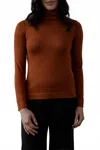 Sskein Turtle Neck Pullover In Rust In Brown