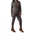 Sskein Wrap Neck Jumpsuit In Grey Heather In Gray