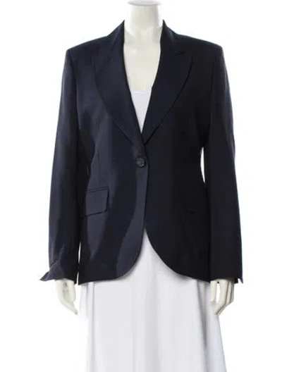 Pre-owned Ssone Virgin Wool Blazer In Blue