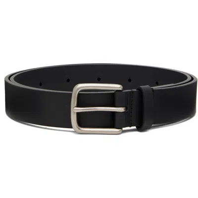 Ssstein Black Pinned Buckle Classic Leather Belt