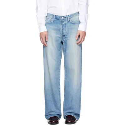 Ssstein Blue Loose Jeans In Indigo