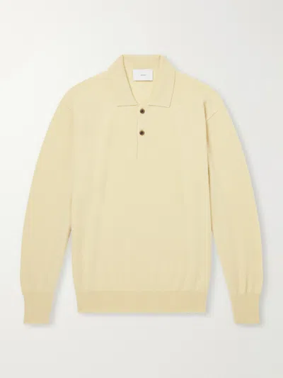 Ssstein Cashmere Polo Sweater In Yellow