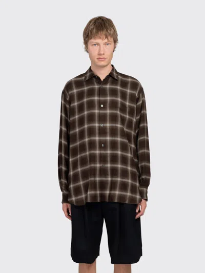 Ssstein Check Oversized Long Sleeve Shirt In Multi