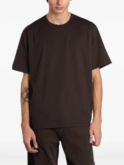 Ssstein Crew-neck T-shirt In Brown
