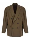 Ssstein Oversized Double-breasted Suit Jacket In Animal Print