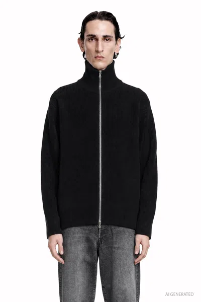 Ssstein Extra Fine Wool Knit Drivers In Black
