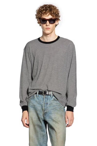 Ssstein Fine Wool Oversize Long Sleeve Tee In Multi
