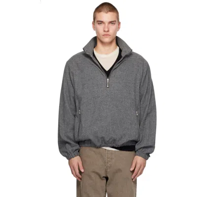 Ssstein Gray Fleece Pullover Sweater