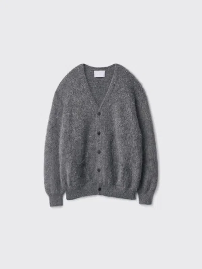 Ssstein Kid Mohair Knit V Neck Cardigan In Multi