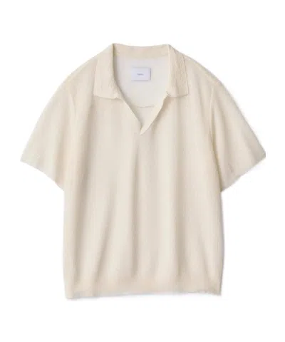 Ssstein Knitted Short-sleeved Polo Shirt In Neutral