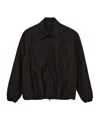 Ssstein Lapel Zip-up Jacket In Black