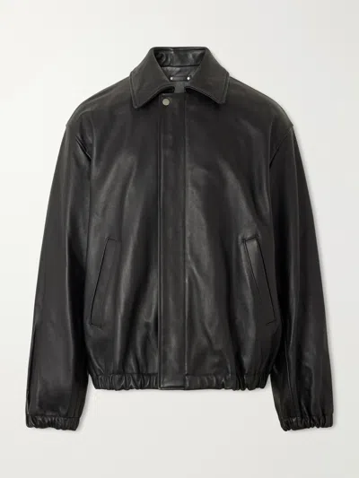 Ssstein Calf Zip Short Jacket In Black