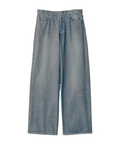 Ssstein Loose Jeans In Blue