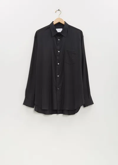 Ssstein Men Cotton Silk Oversized Regular Collar Shirt In Multi