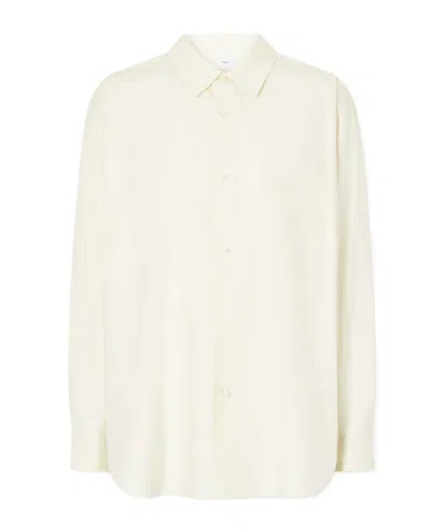 Ssstein Oversized Cotton Shirt In White