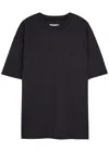 Ssstein Oversized Cotton T-shirt In Navy