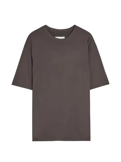 Ssstein Oversized Crew-neck Wool T-shirt In Gray