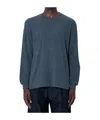 Ssstein Oversized Long Sleeve T-shirt In Blue