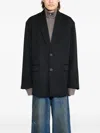 Ssstein Oversized Single-breasted Blazer In Black
