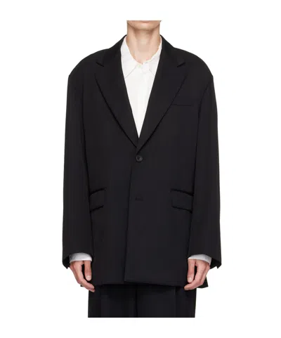 Ssstein Oversized Single-breasted Suit Jacket In Black