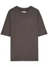 Ssstein Oversized Wool T-shirt In Charcoal