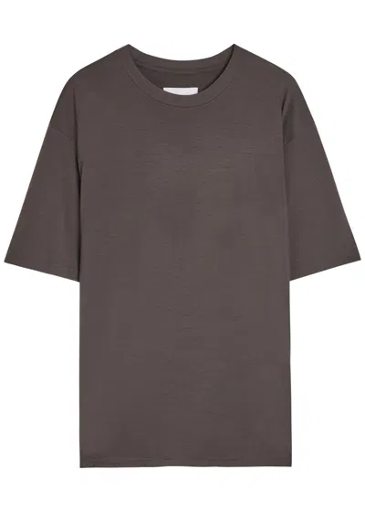 Ssstein Oversized Wool T-shirt In Charcoal