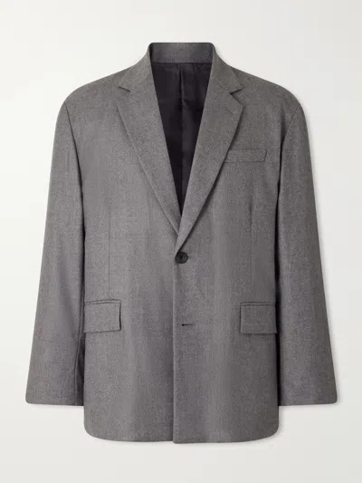 Ssstein Oversized Wool-blend Flannel Blazer In Multi